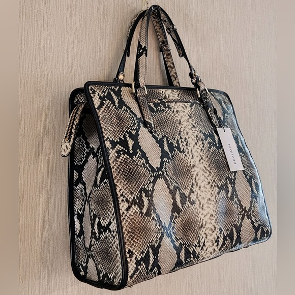 Brahmin Tia of Caviar Felix, Most Luxurious Italian Python Embossed Lthr Tote - Picture 9 of 16